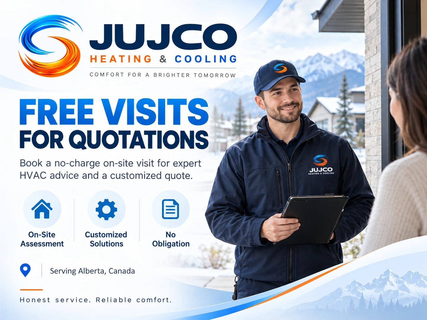 JUJCO Free On Site Visits For Quotations Across Alberta