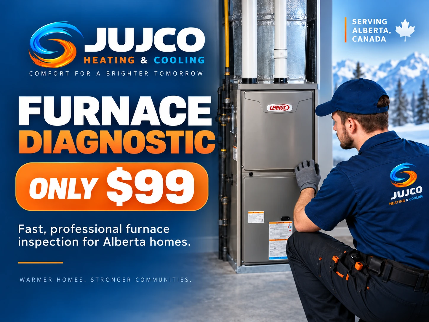 JUJCO Furnace Diagnostic Inspection Only 99 Dollars